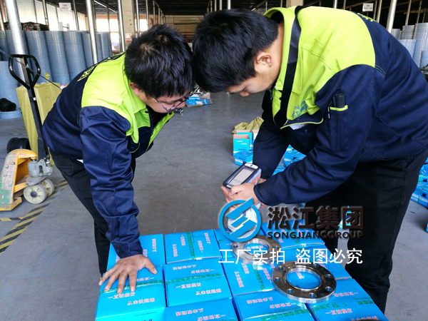 【檢查】不銹鋼橡膠接頭法蘭是否達標檢測現場